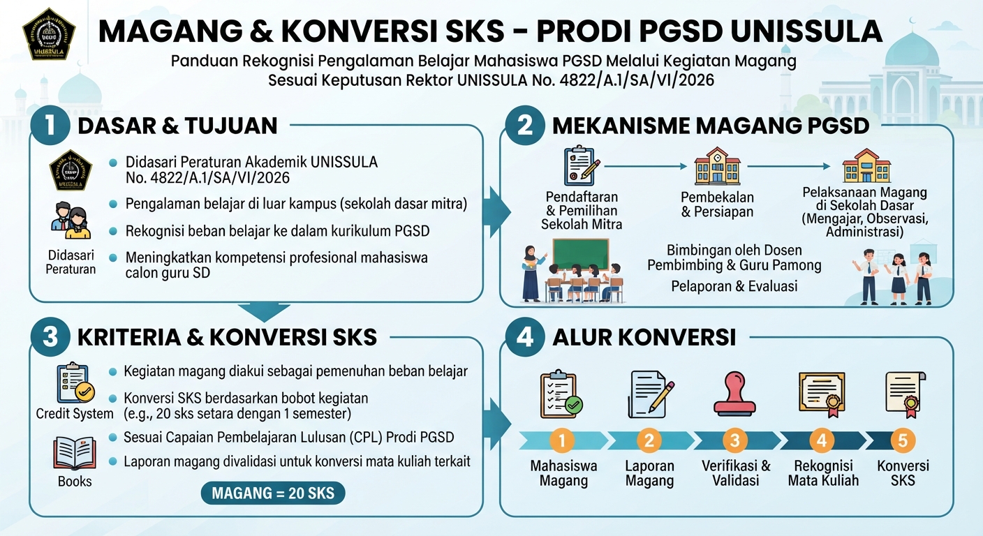 SOP Magang & Konversi SKS Prodi S1 Pendidikan Guru Sekolah Dasar FKIP UNISSULA